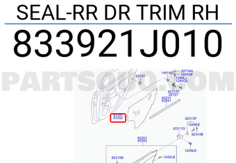 KEÇE SAĞ ARKA İÇ KAPI İ20 09-12 83392-1J010-HMC